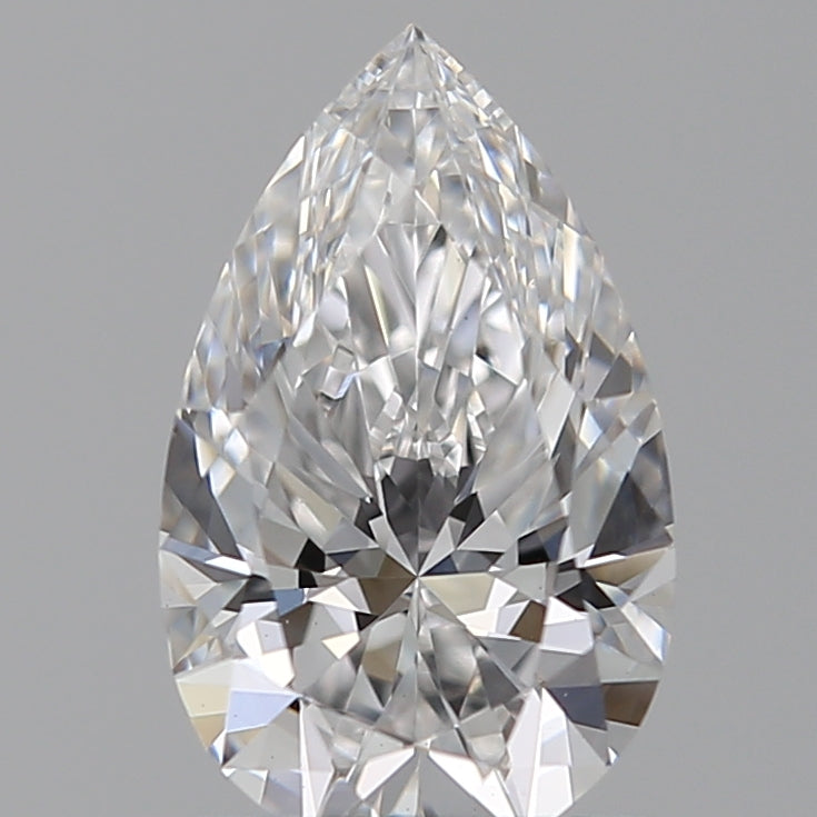 1.09 Carat Pear Lab Diamond with  Cut Diamond in 14KT  view 1
