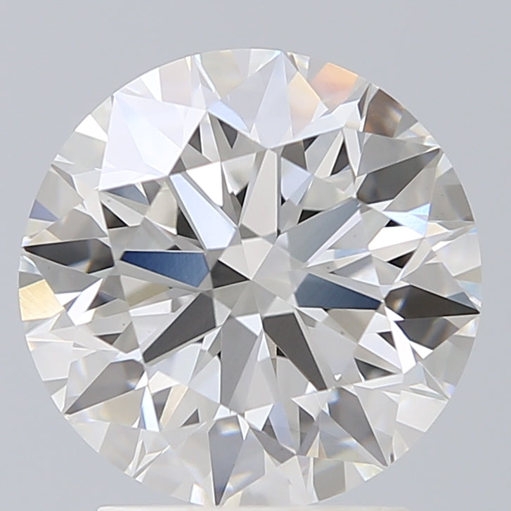 2.72 Carat Round Lab Diamond with  Cut Diamond in 14KT  view 1
