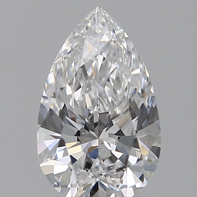1.03 Carat Pear Lab Diamond with  Cut Diamond in 14KT  view 1
