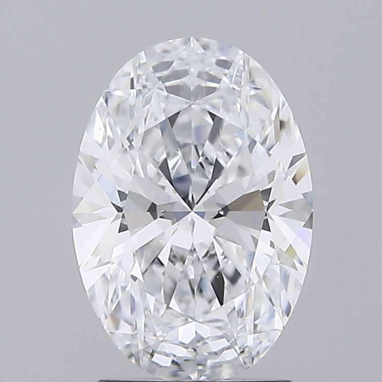 1.87 Carat Oval Lab Diamond with  Cut Diamond in 14KT  view 1
