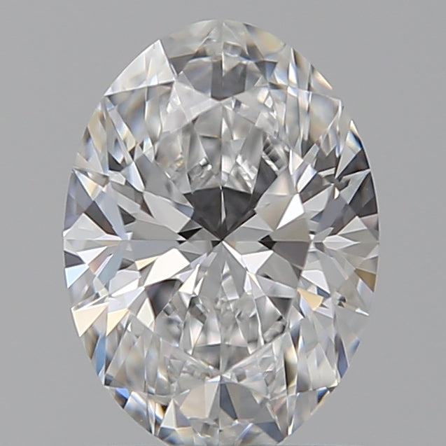 1.02 Carat Oval Lab Diamond with  Cut Diamond in 14KT  view 1
