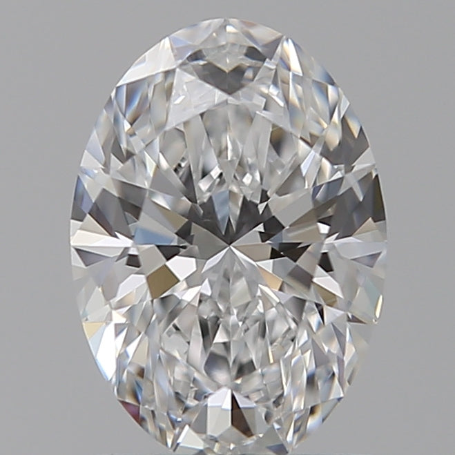 1.02 Carat Oval Lab Diamond with  Cut Diamond in 14KT  view 1
