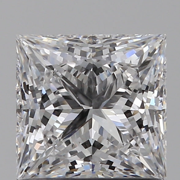 1.06 Carat Princess Lab Diamond with  Cut Diamond in 14KT  view 1

