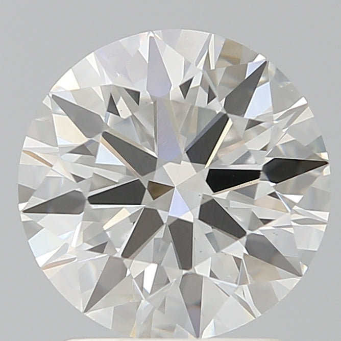 2.25 Carat Round Lab Diamond with  Cut Diamond in 14KT  view 1
