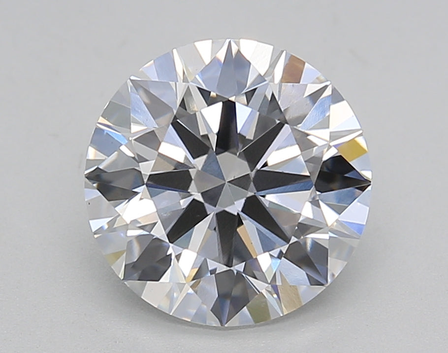 2.59 Carat Round Lab Diamond with  Cut Diamond in 14KT  view 1
