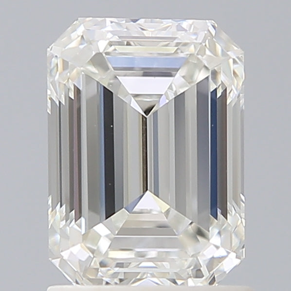 1.75 Carat Emerald Lab Diamond with  Cut Diamond in 14KT  view 1
