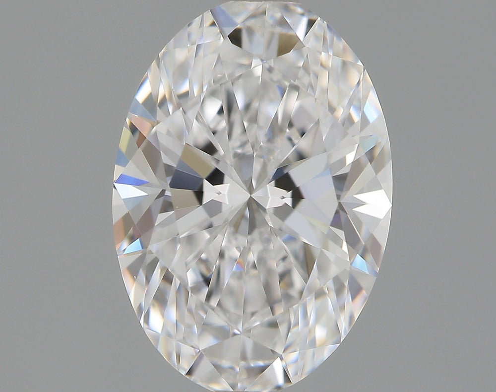 1.27 Carat Oval Lab Diamond with  Cut Diamond in 14KT  view 1

