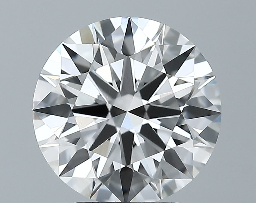 3.39 Carat Round Lab Diamond with  Cut Diamond in 14KT  view 1
