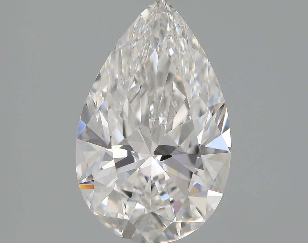 1.42 Carat Pear Lab Diamond with  Cut Diamond in 14KT  view 1
