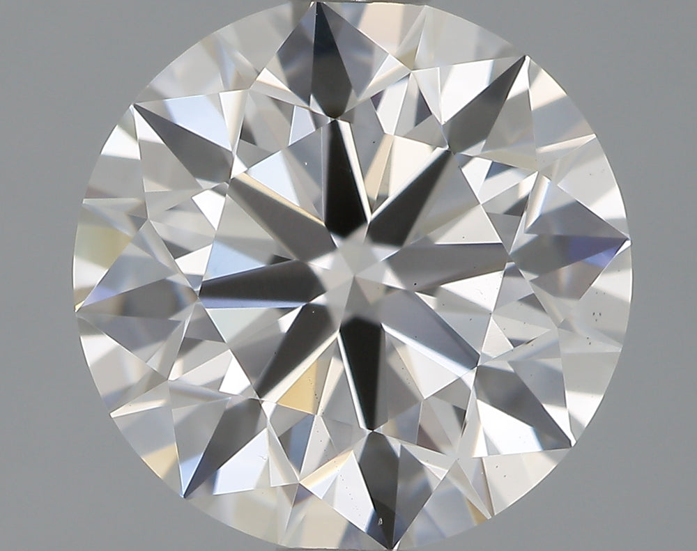1.66 Carat Round Lab Diamond with  Cut Diamond in 14KT  view 1
