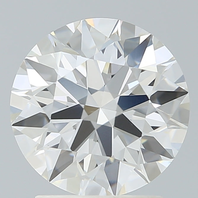 2.25 Carat Round Lab Diamond with  Cut Diamond in 14KT  view 1
