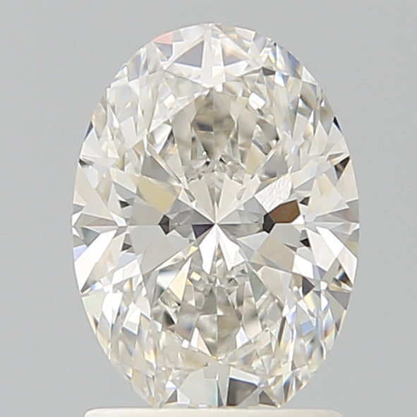 1.62 Carat Oval Lab Diamond with  Cut Diamond in 14KT  view 1
