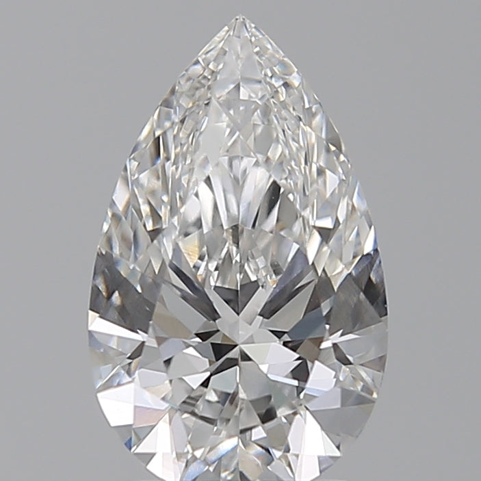 2.09 Carat Pear Lab Diamond with  Cut Diamond in 14KT  view 1
