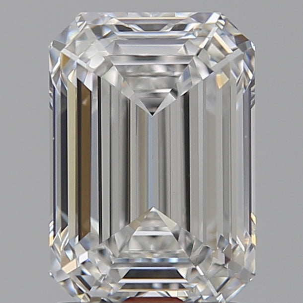 2.03 Carat Emerald Lab Diamond with  Cut Diamond in 14KT  view 1
