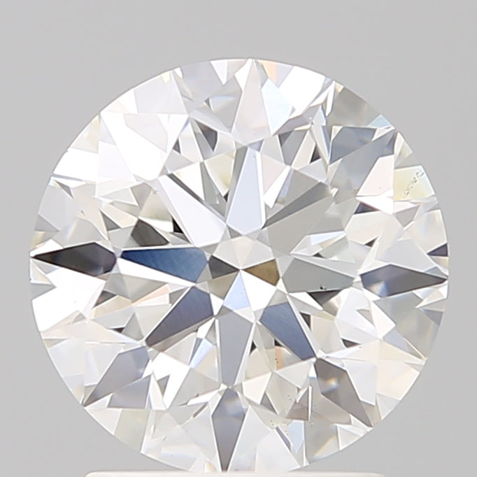 2.21 Carat Round Lab Diamond with  Cut Diamond in 14KT  view 1
