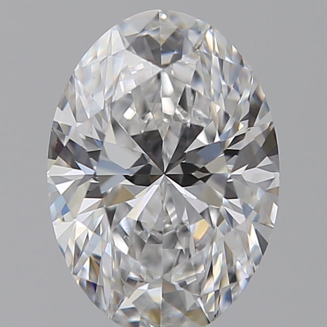 1.09 Carat Oval Lab Diamond with  Cut Diamond in 14KT  view 1
