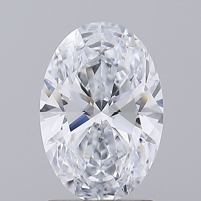 1.41 Carat Oval Lab Diamond with  Cut Diamond in 14KT  view 1
