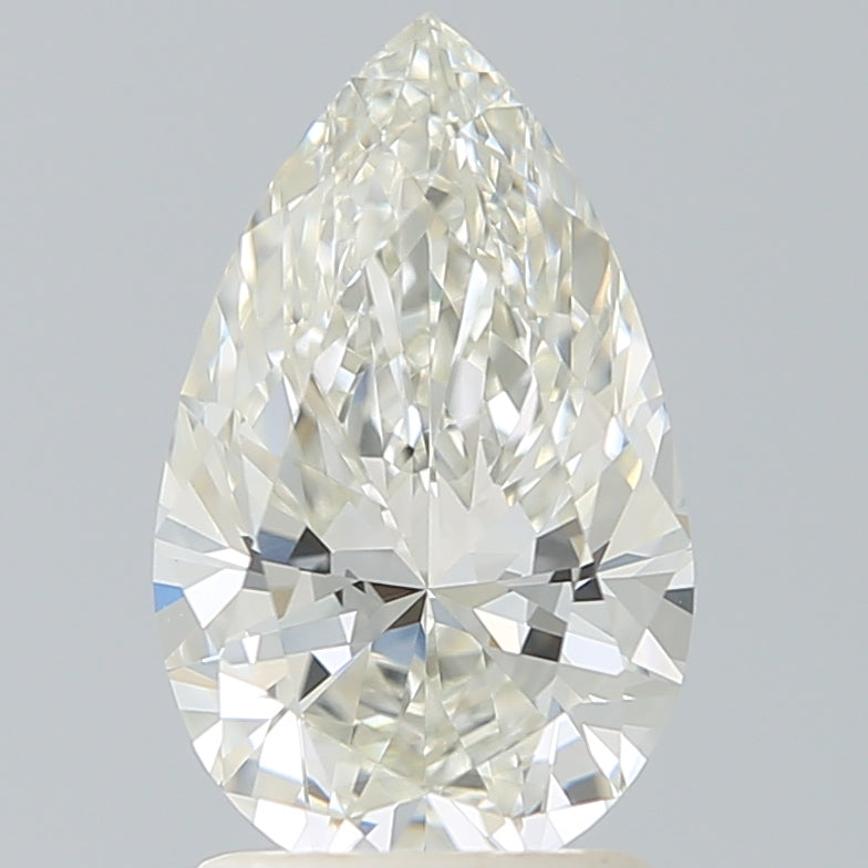 1.85 Carat Pear Lab Diamond with  Cut Diamond in 14KT  view 1
