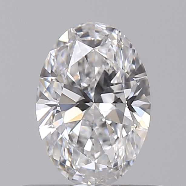 0.52 Carat Oval Lab Diamond with  Cut Diamond in 14KT  view 1
