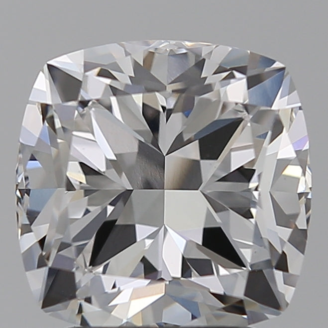 3.01 Carat Cushion Lab Diamond with  Cut Diamond in 14KT  view 1
