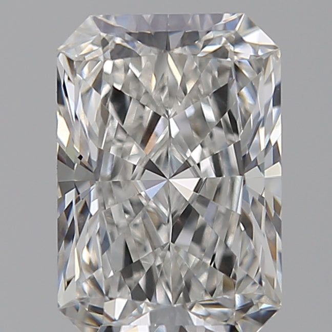 2.05 Carat Radiant Lab Diamond with  Cut Diamond in 14KT  view 1
