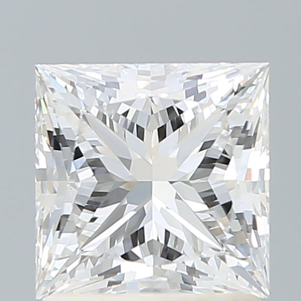 1.62 Carat Princess Lab Diamond with  Cut Diamond in 14KT  view 1
