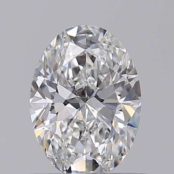 0.64 Carat Oval Lab Diamond with  Cut Diamond in 14KT  view 1
