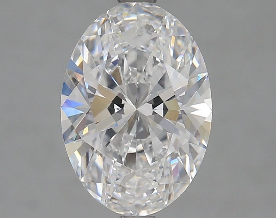 2.81 Carat Oval Lab Diamond with  Cut Diamond in 14KT  view 1
