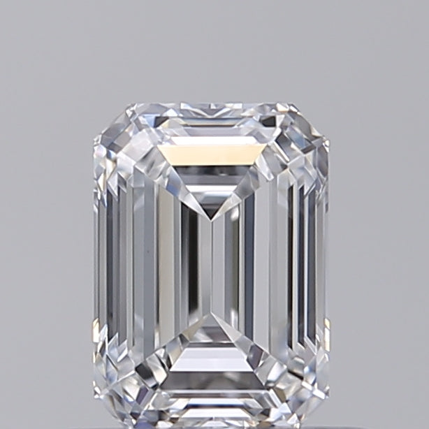 0.74 Carat Emerald Lab Diamond with  Cut Diamond in 14KT  view 1
