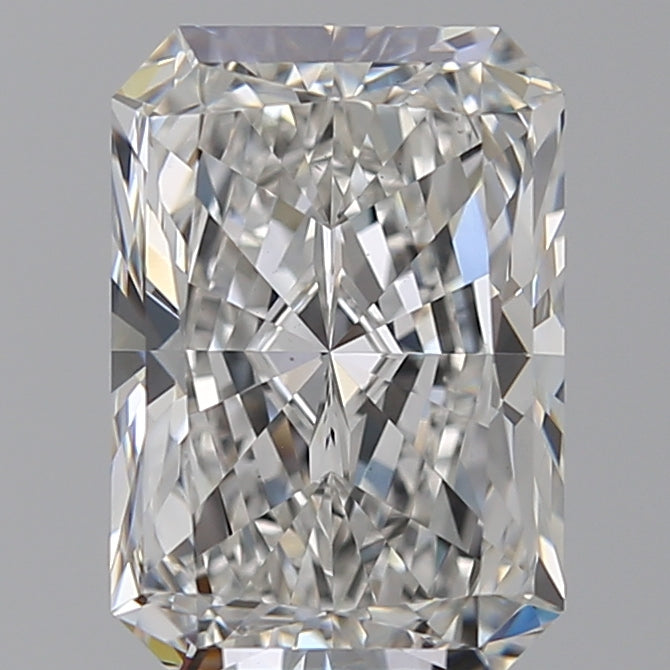 4.51 Carat Radiant Lab Diamond with  Cut Diamond in 14KT  view 1
