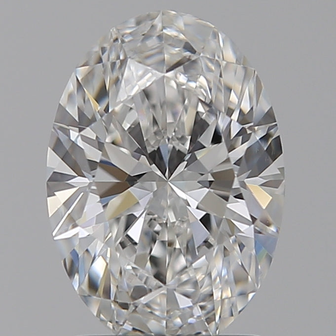 1.75 Carat Oval Lab Diamond with  Cut Diamond in 14KT  view 1
