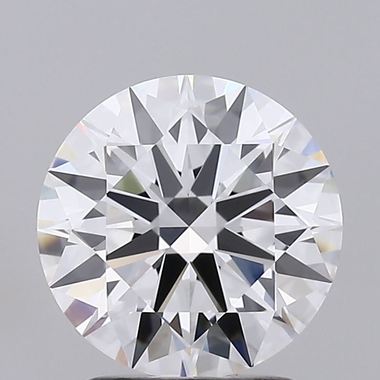 2.08 Carat Round Lab Diamond with  Cut Diamond in 14KT  view 1
