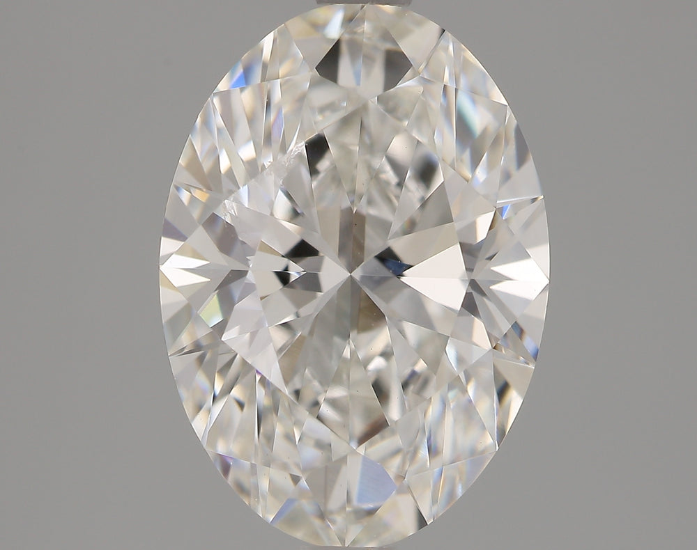 2.27 Carat Oval Lab Diamond with  Cut Diamond in 14KT  view 1

