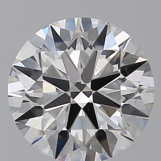 3.01 Carat Round Lab Diamond with  Cut Diamond in 14KT  view 1

