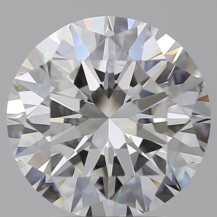 3.01 Carat Round Lab Diamond with  Cut Diamond in 14KT  view 1
