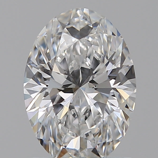 1.0 Carat Oval Lab Diamond with  Cut Diamond in 14KT  view 1
