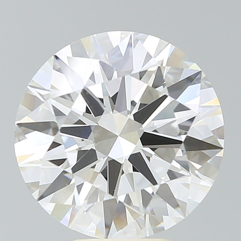 6.31 Carat Round Lab Diamond with  Cut Diamond in 14KT  view 1
