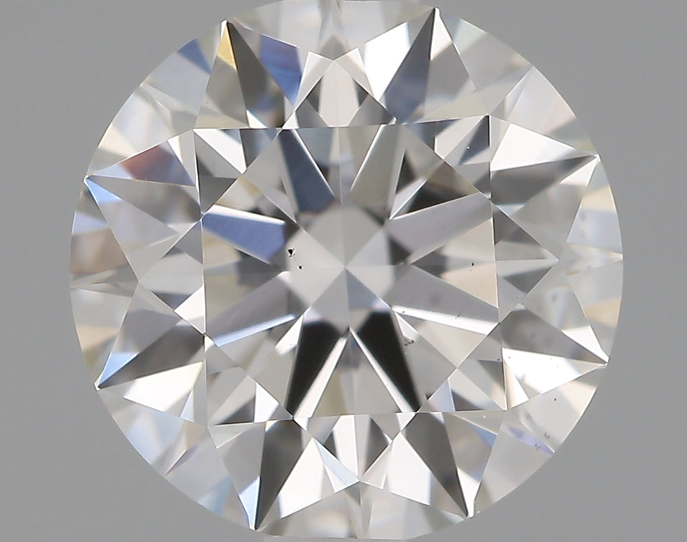 1.27 Carat Round Lab Diamond with  Cut Diamond in 14KT  view 1
