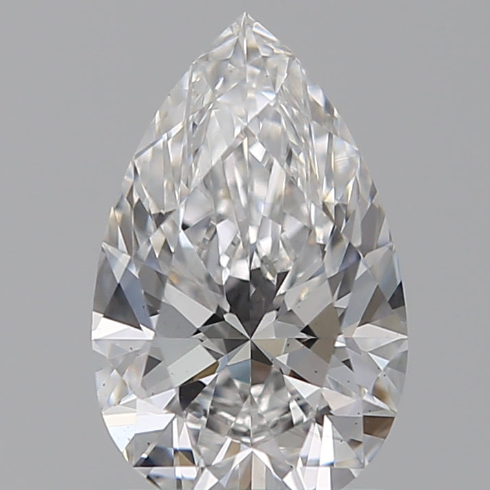 1.02 Carat Pear Lab Diamond with  Cut Diamond in 14KT  view 1
