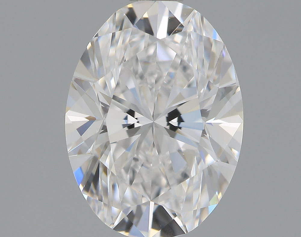 1.5 Carat Oval Lab Diamond with  Cut Diamond in 14KT  view 1
