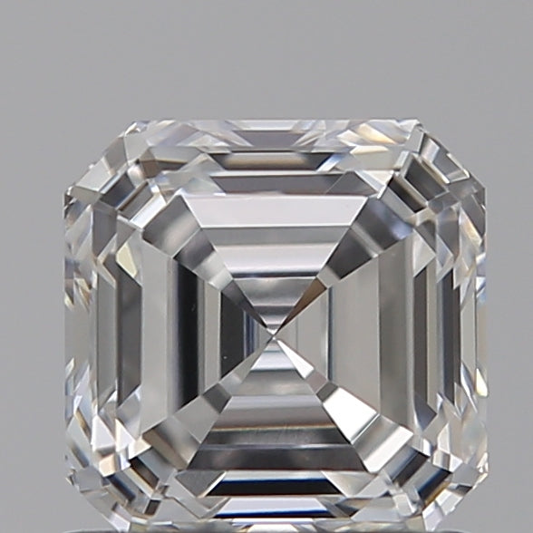 1.03 Carat Asscher Lab Diamond with  Cut Diamond in 14KT  view 1
