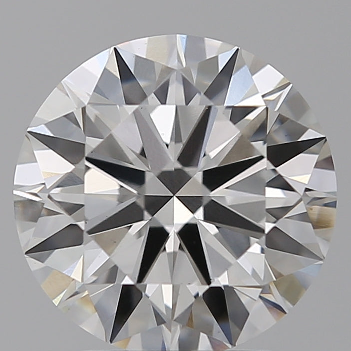 2.5 Carat Round Lab Diamond with  Cut Diamond in 14KT  view 1
