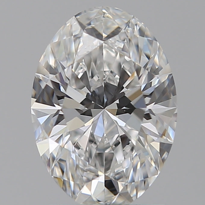 1.29 Carat Oval Lab Diamond with  Cut Diamond in 14KT  view 1
