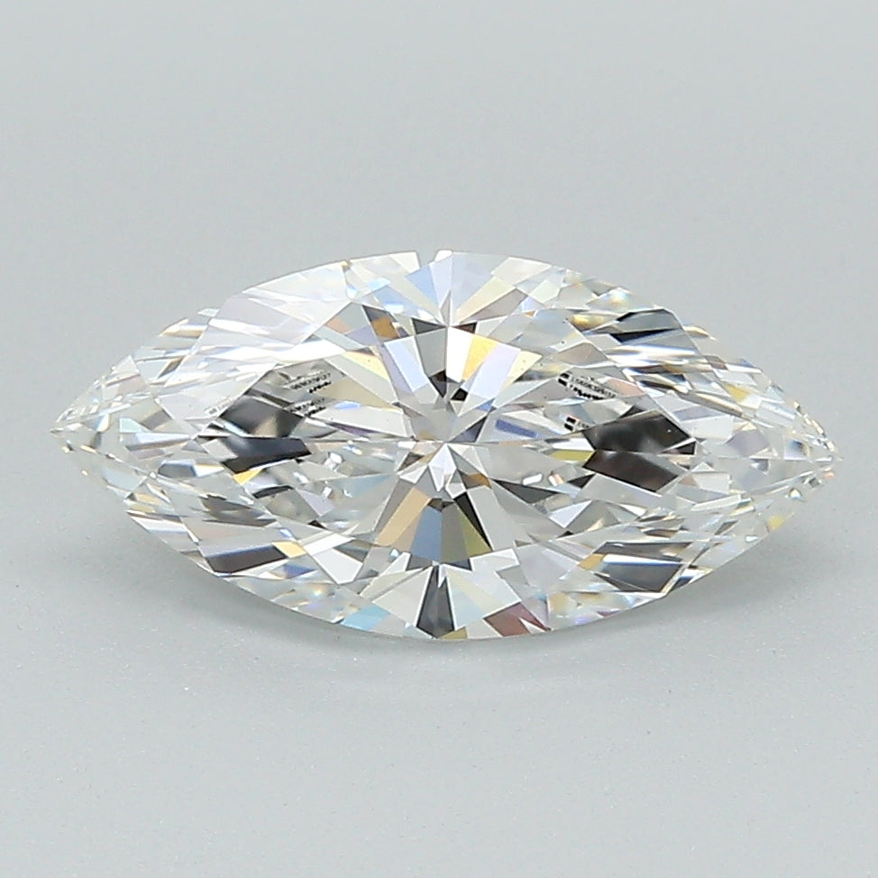 1.65 Carat Marquise Lab Diamond with  Cut Diamond in 14KT  view 1
