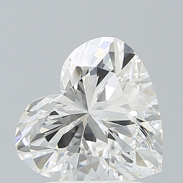 2.1 Carat Heart Lab Diamond with  Cut Diamond in 14KT  view 1
