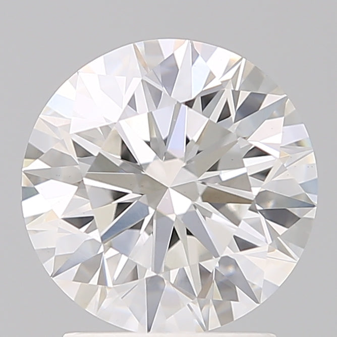 2.24 Carat Round Lab Diamond with  Cut Diamond in 14KT  view 1
