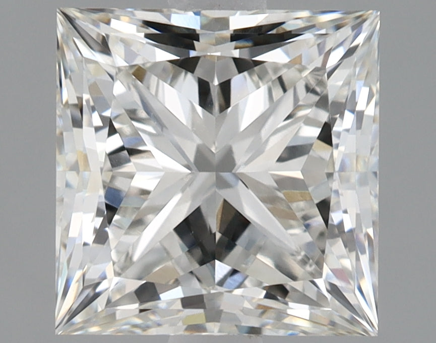 2.11 Carat Princess Lab Diamond with  Cut Diamond in 14KT  view 1
