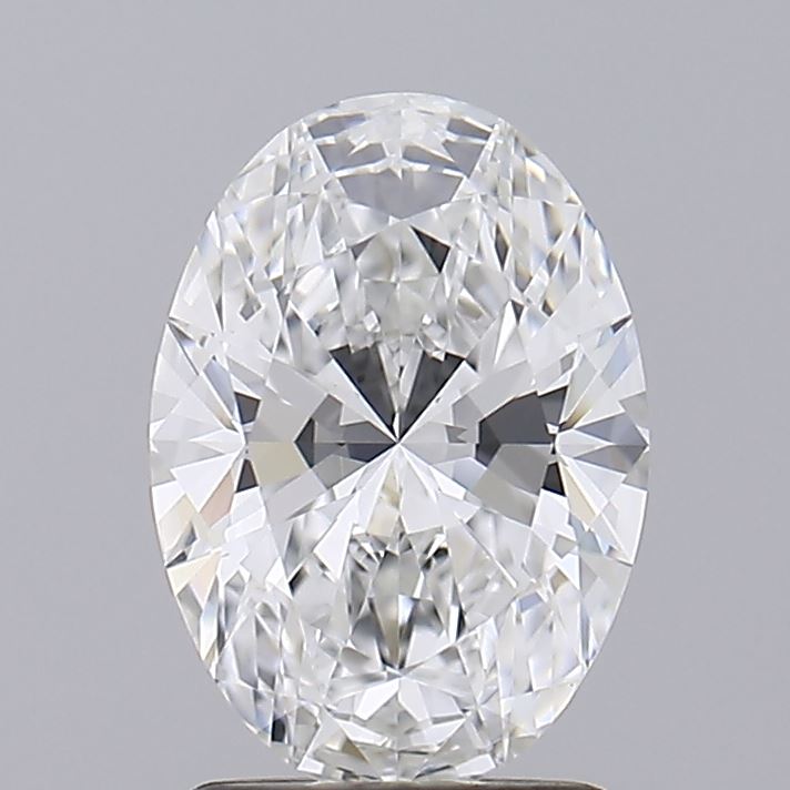 1.54 Carat Oval Lab Diamond with  Cut Diamond in 14KT  view 1
