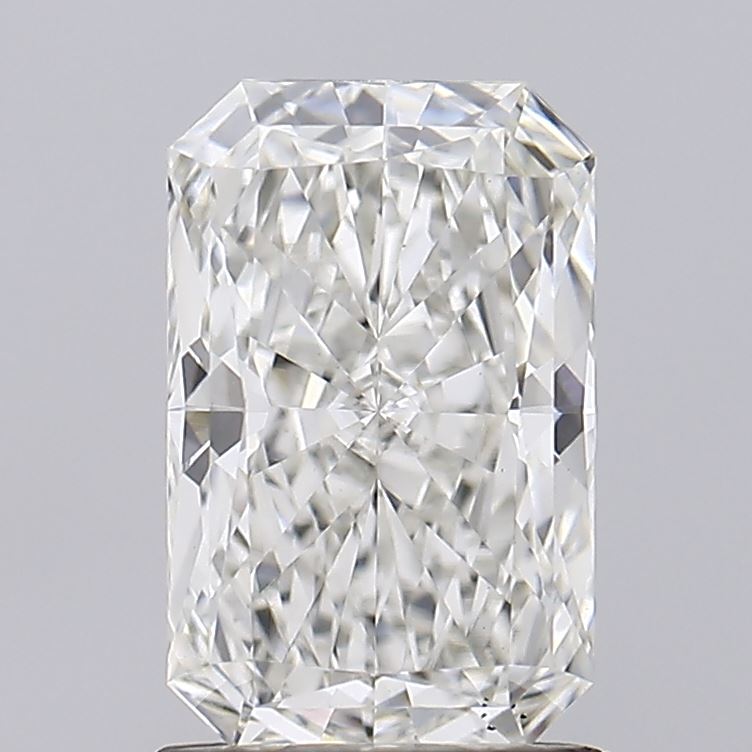 1.41 Carat Radiant Lab Diamond with  Cut Diamond in 14KT  view 1
