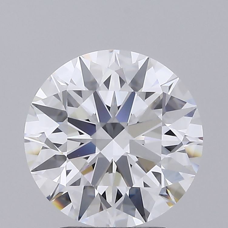 2.9 Carat Round Lab Diamond with  Cut Diamond in 14KT  view 1
